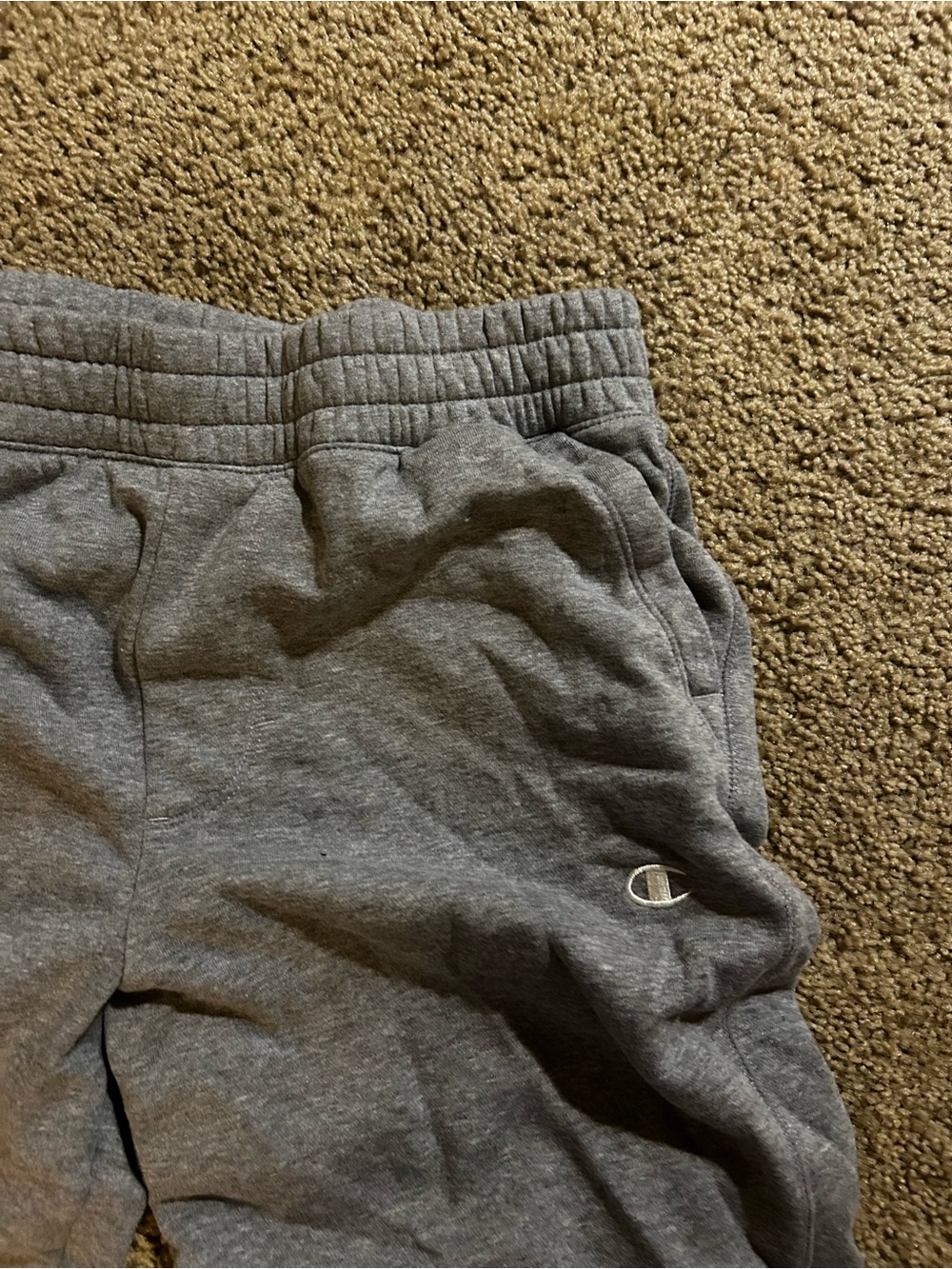 Champion Boys Heather Gray Jogger Sweatpants